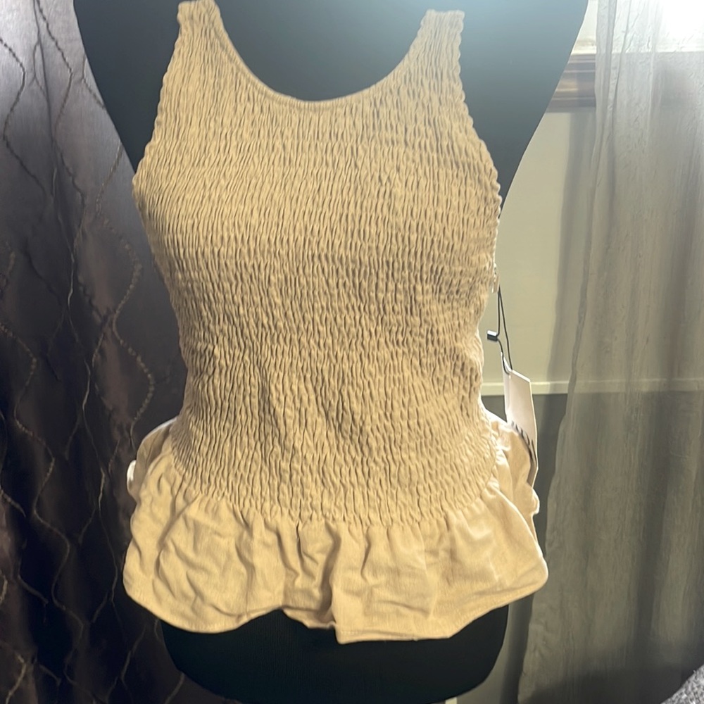 Backless top blush pink